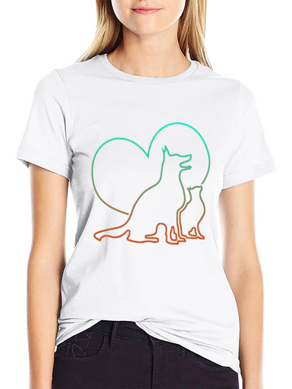 Camiseta Negra Amor Animal