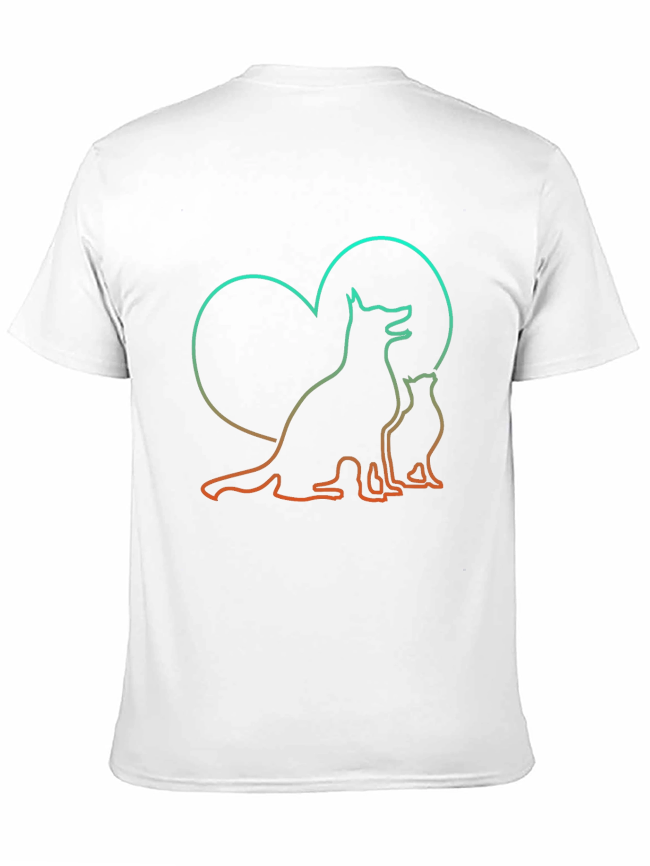 Camiseta Negra Amor Animal