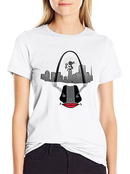 Camiseta Negra con Diseño de San Luis Musical