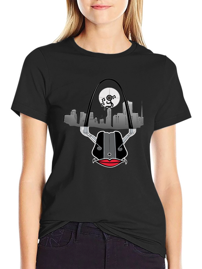 Camiseta Negra con Diseño de San Luis Musical