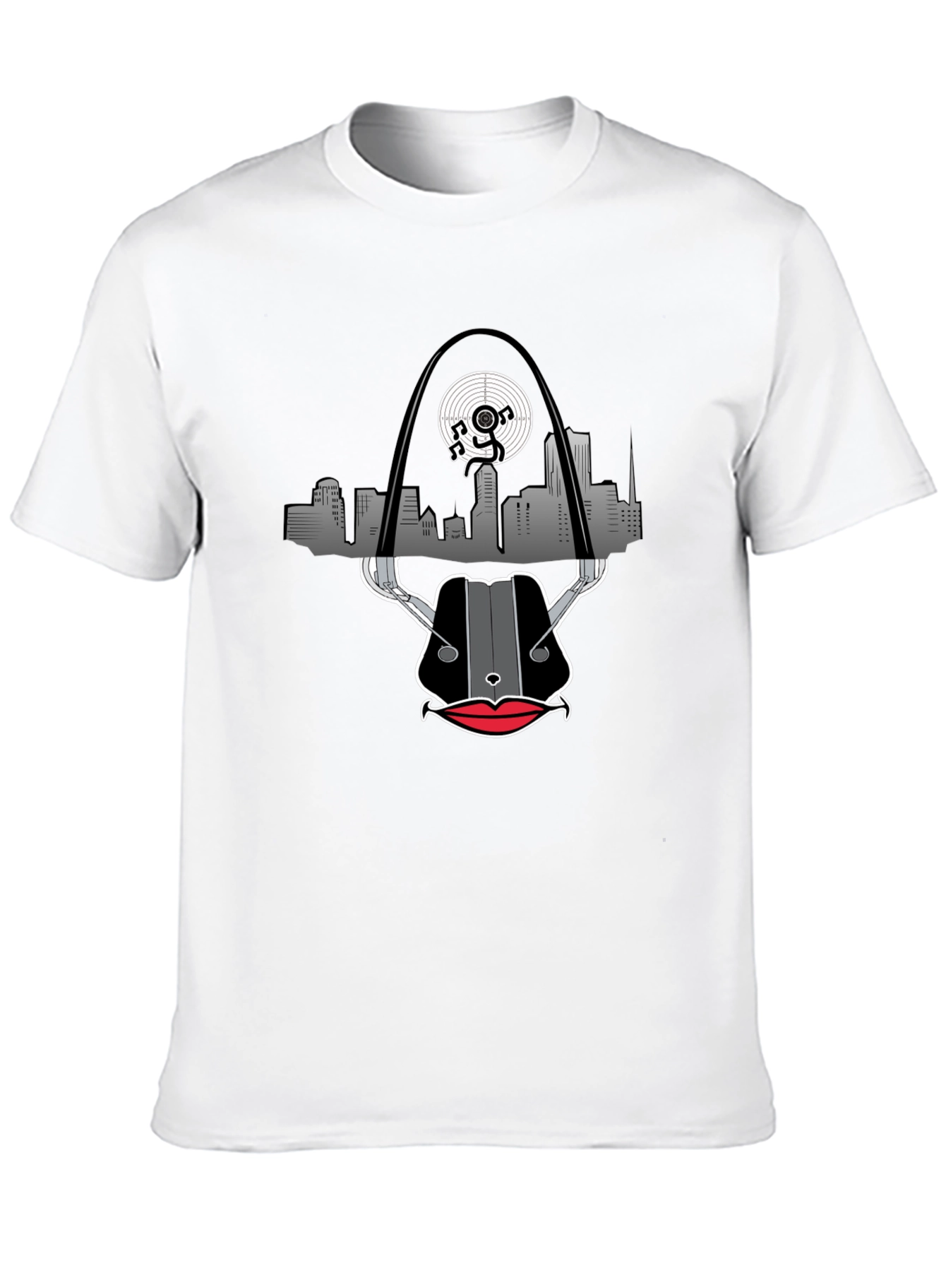 Camiseta Negra con Diseño de San Luis Musical