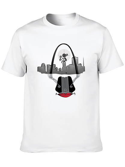 Camiseta Negra con Diseño de San Luis Musical