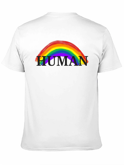 Camiseta Negra Human Rainbow LGBTQ+
