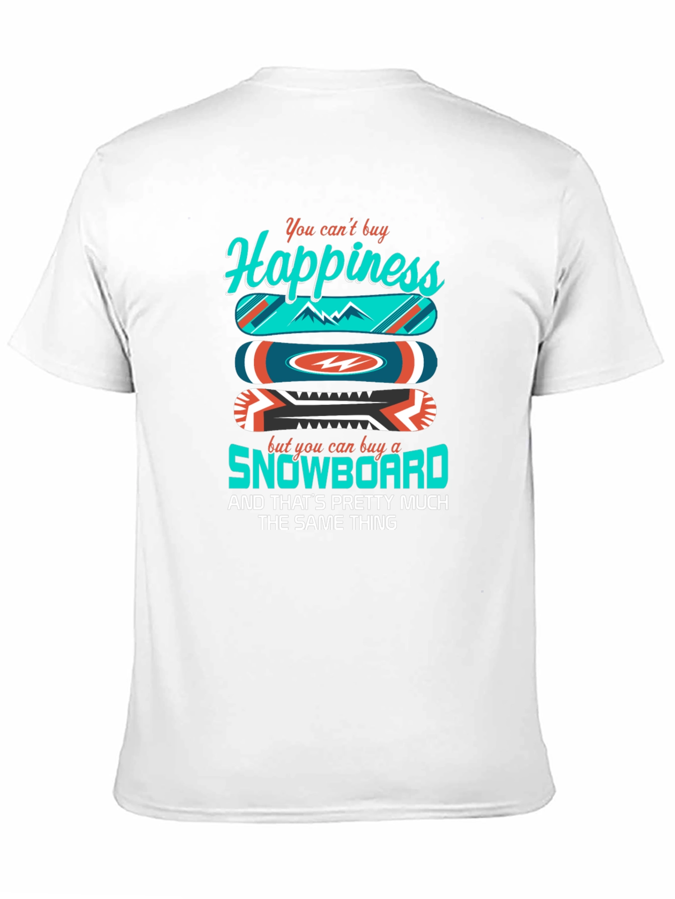 Camiseta Negra Felicidad Snowboard