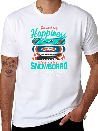 Camiseta Negra Felicidad Snowboard