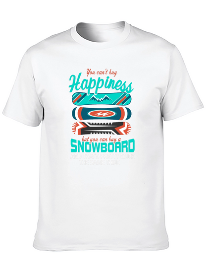 Camiseta Negra Felicidad Snowboard
