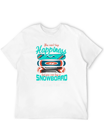Camiseta Negra Felicidad Snowboard