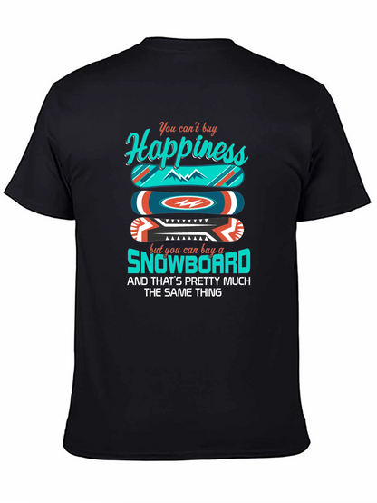 Camiseta Negra Felicidad Snowboard