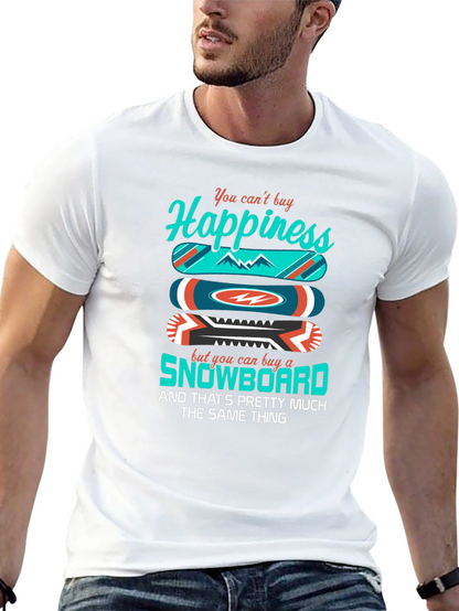 Camiseta Negra Felicidad Snowboard