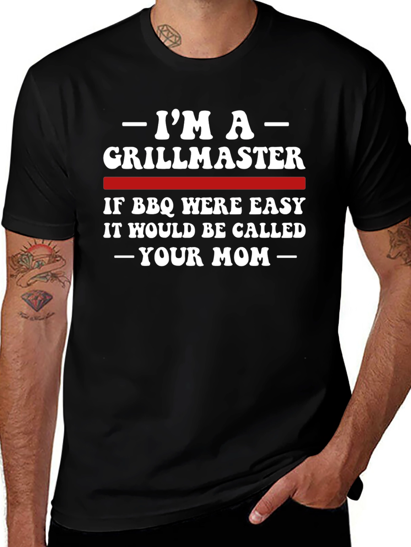 Camiseta Grillmaster BBQ para Hombre - Diseño Divertido