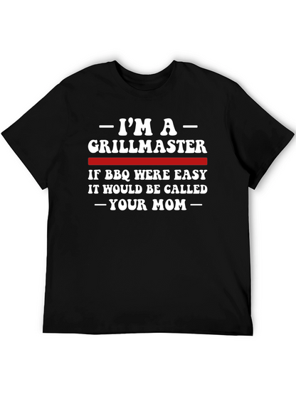 Camiseta Grillmaster BBQ para Hombre - Diseño Divertido