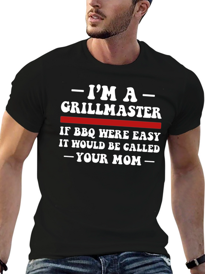 Camiseta Grillmaster BBQ para Hombre - Diseño Divertido
