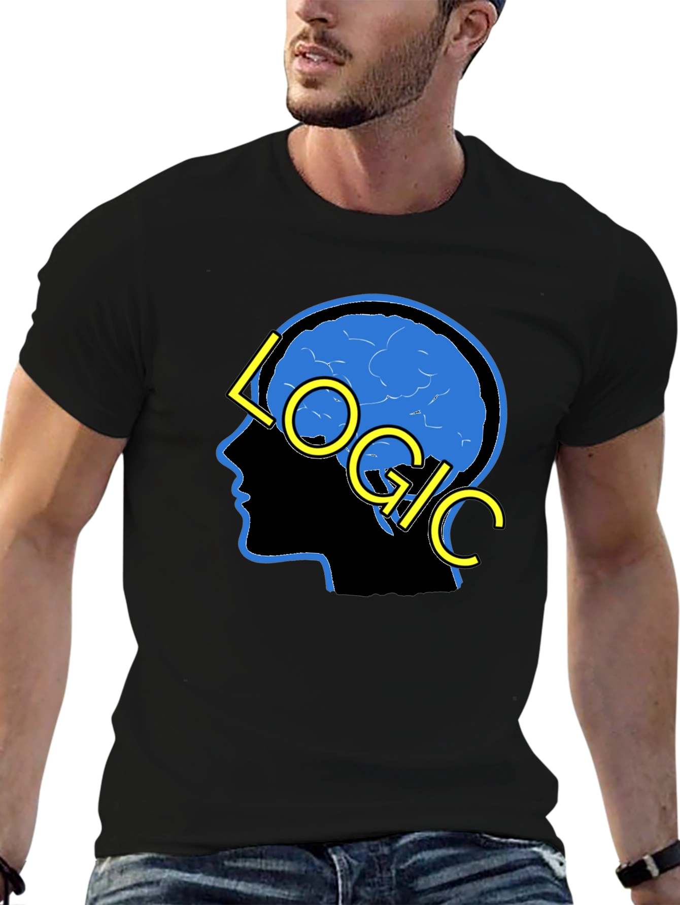 Camiseta Negra Logic para Hombre
