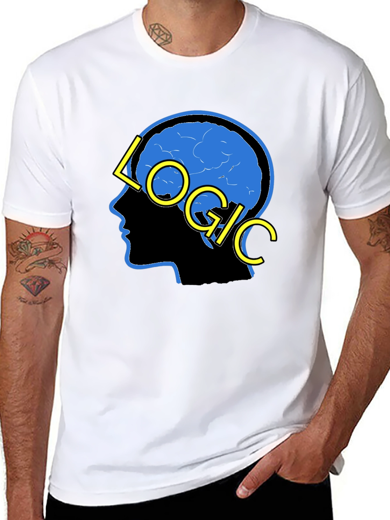 Camiseta Negra Logic para Hombre