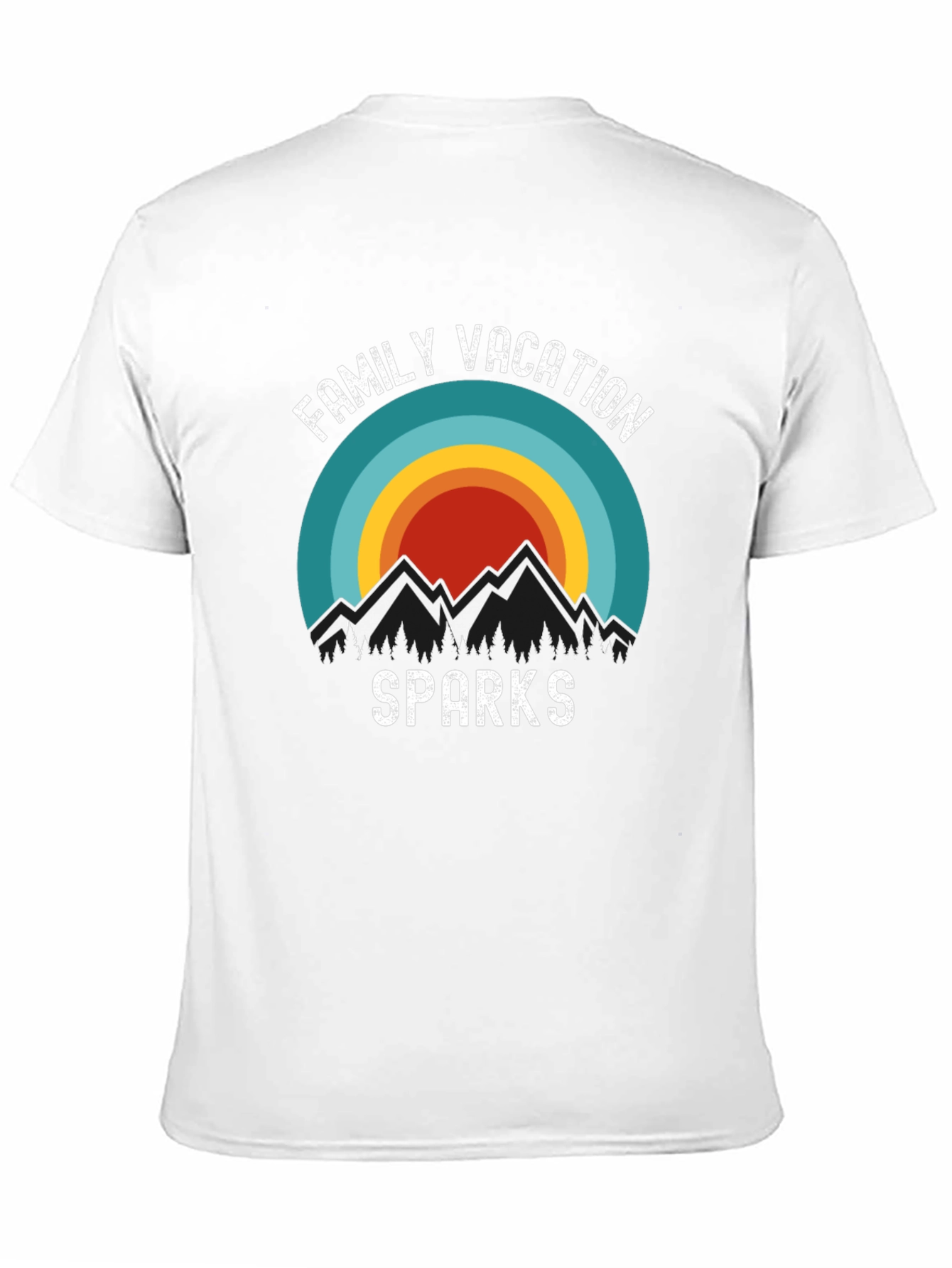 Camiseta Negra Vacaciones Familiares en Sparks