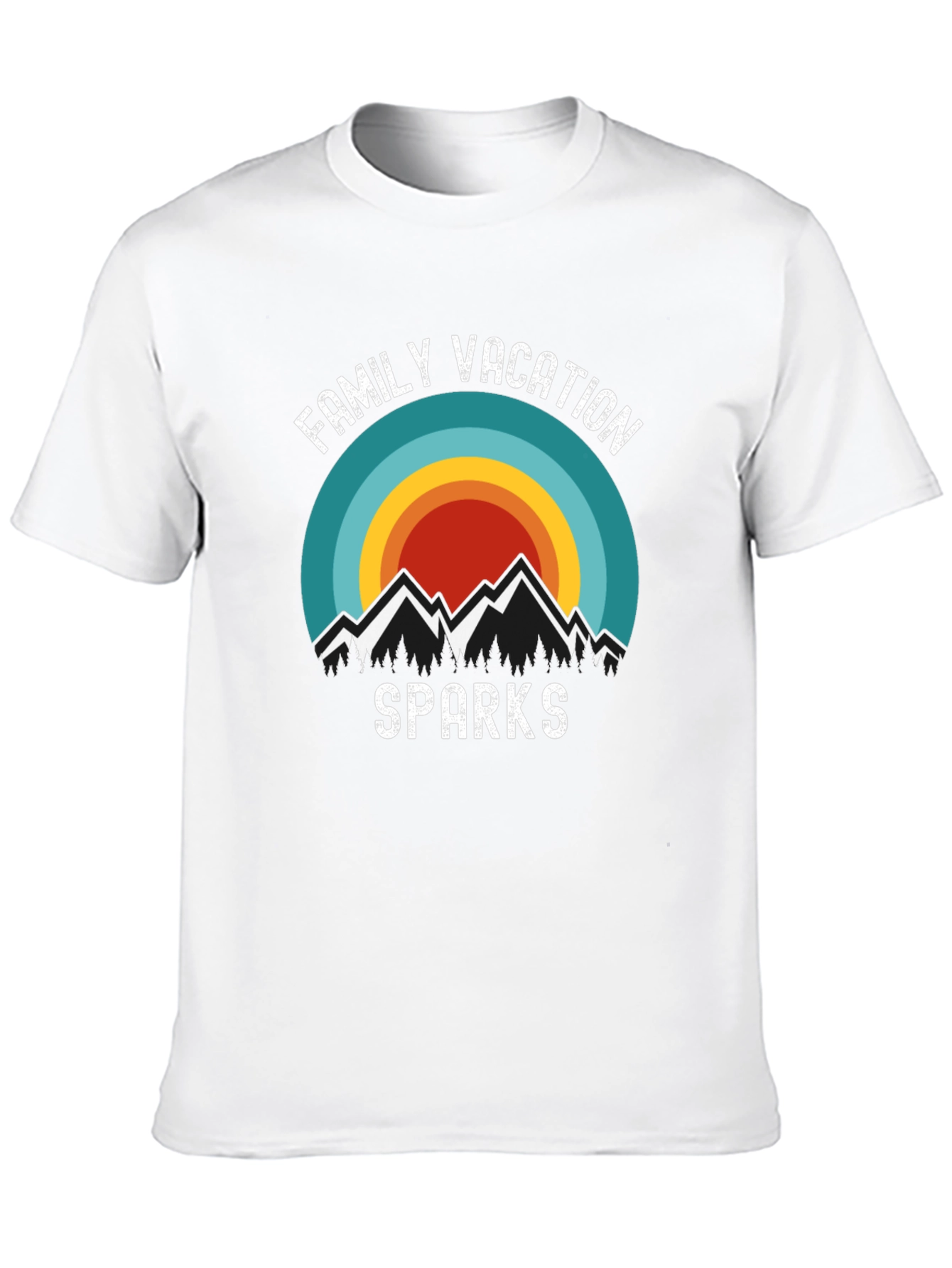 Camiseta Negra Vacaciones Familiares en Sparks