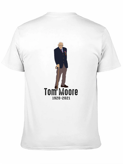 Camiseta Negra Conmemorativa de Tom Moore 1920-2021