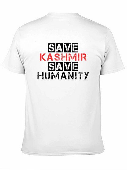 Camiseta Negra: Salva Cachemira Salva la Humanidad