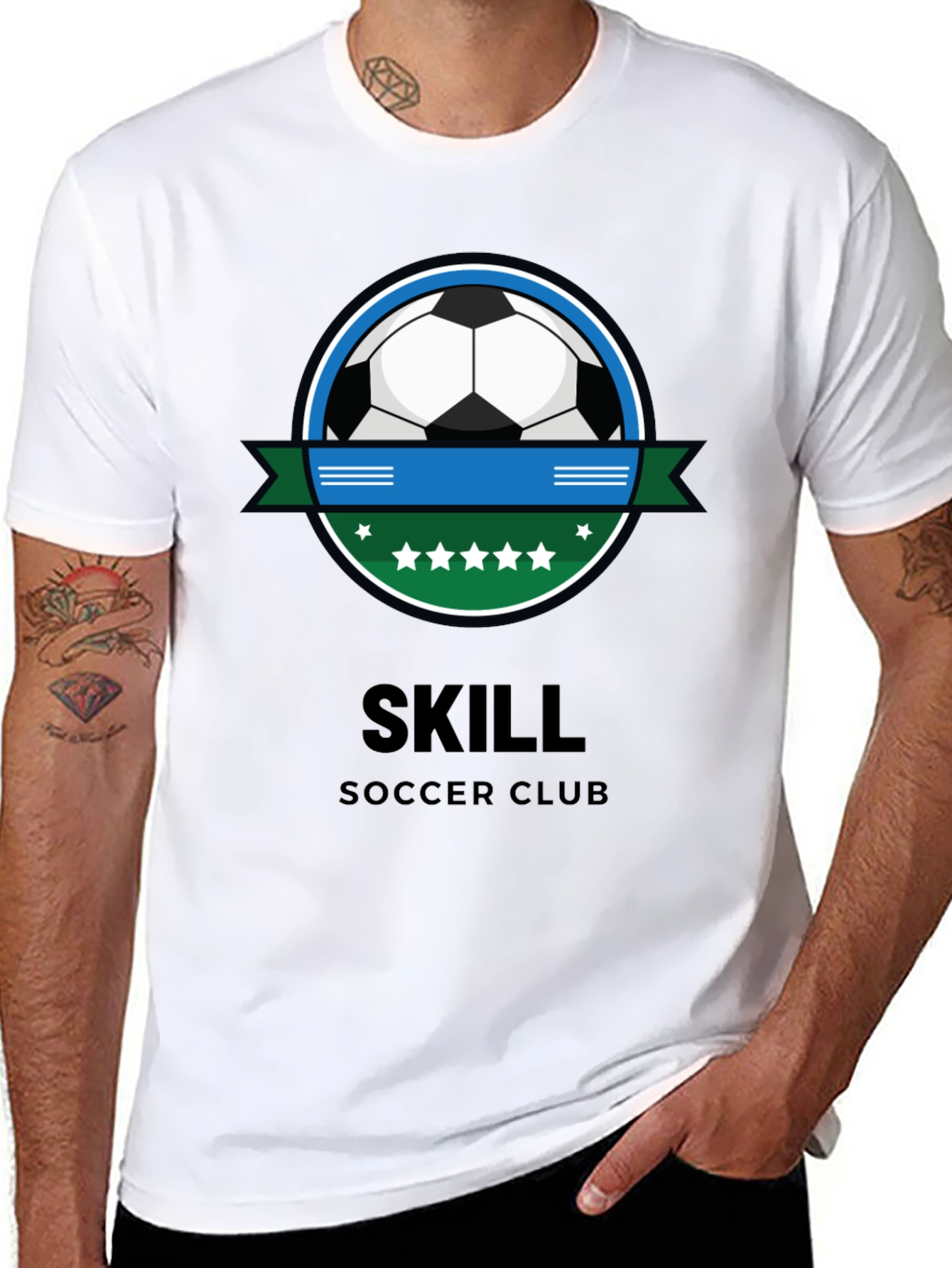 Camiseta Negra Skill Soccer Club