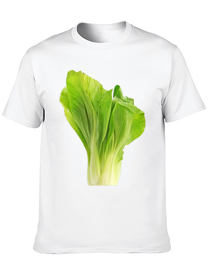 Camiseta Negra con Diseño de Lechuga