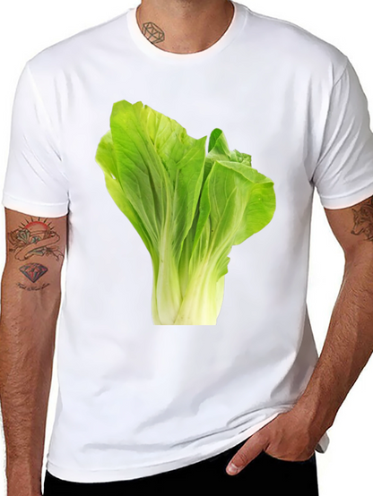Camiseta Negra con Diseño de Lechuga