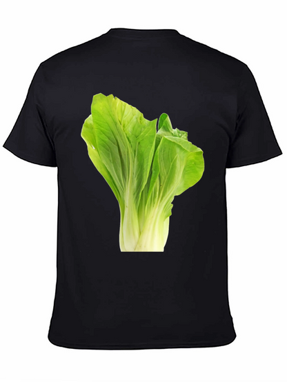 Camiseta Negra con Diseño de Lechuga