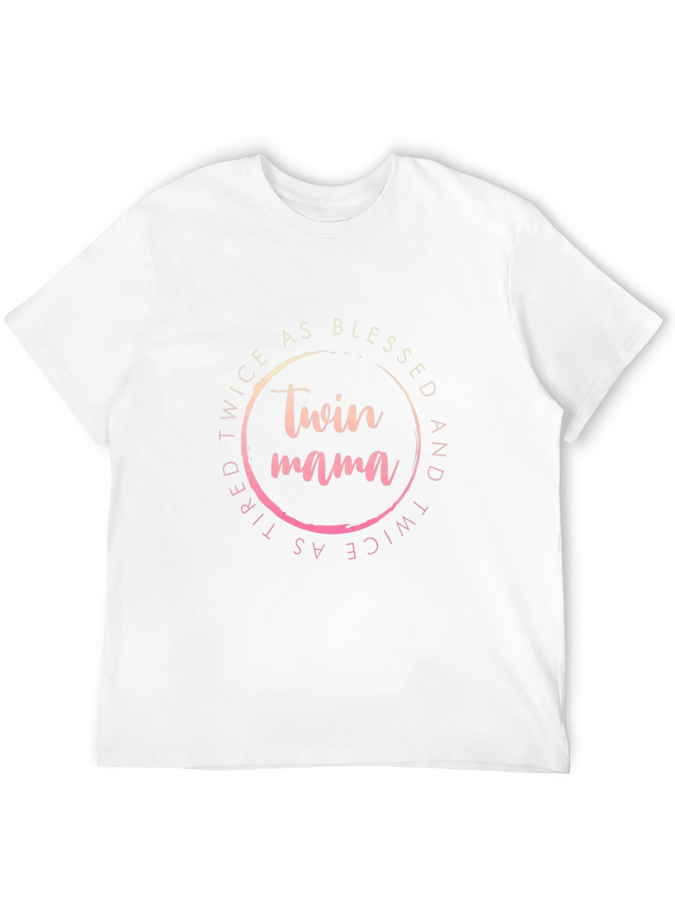 Camiseta Negra Twin Mama: Doblemente Bendecida