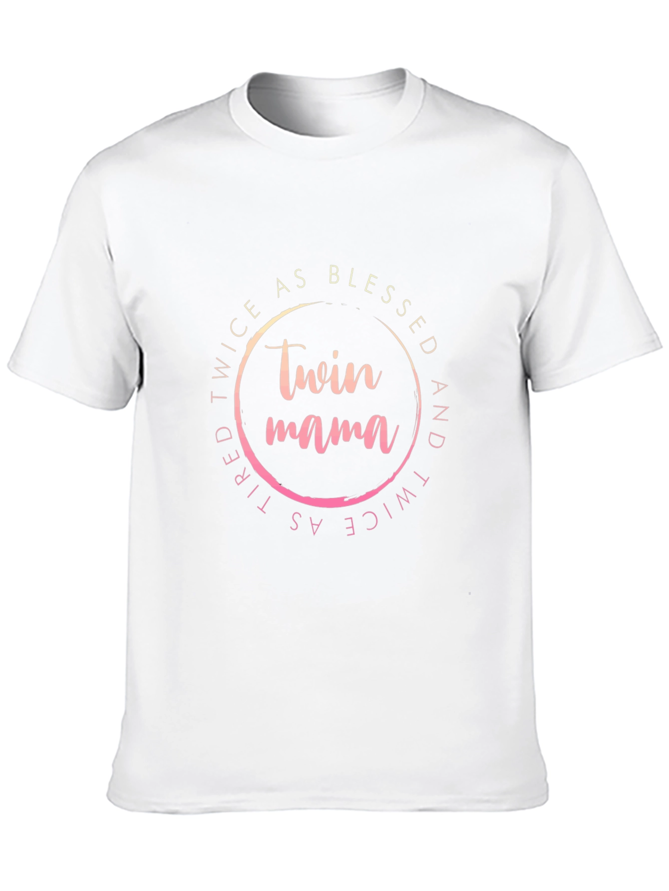 Camiseta Negra Twin Mama: Doblemente Bendecida