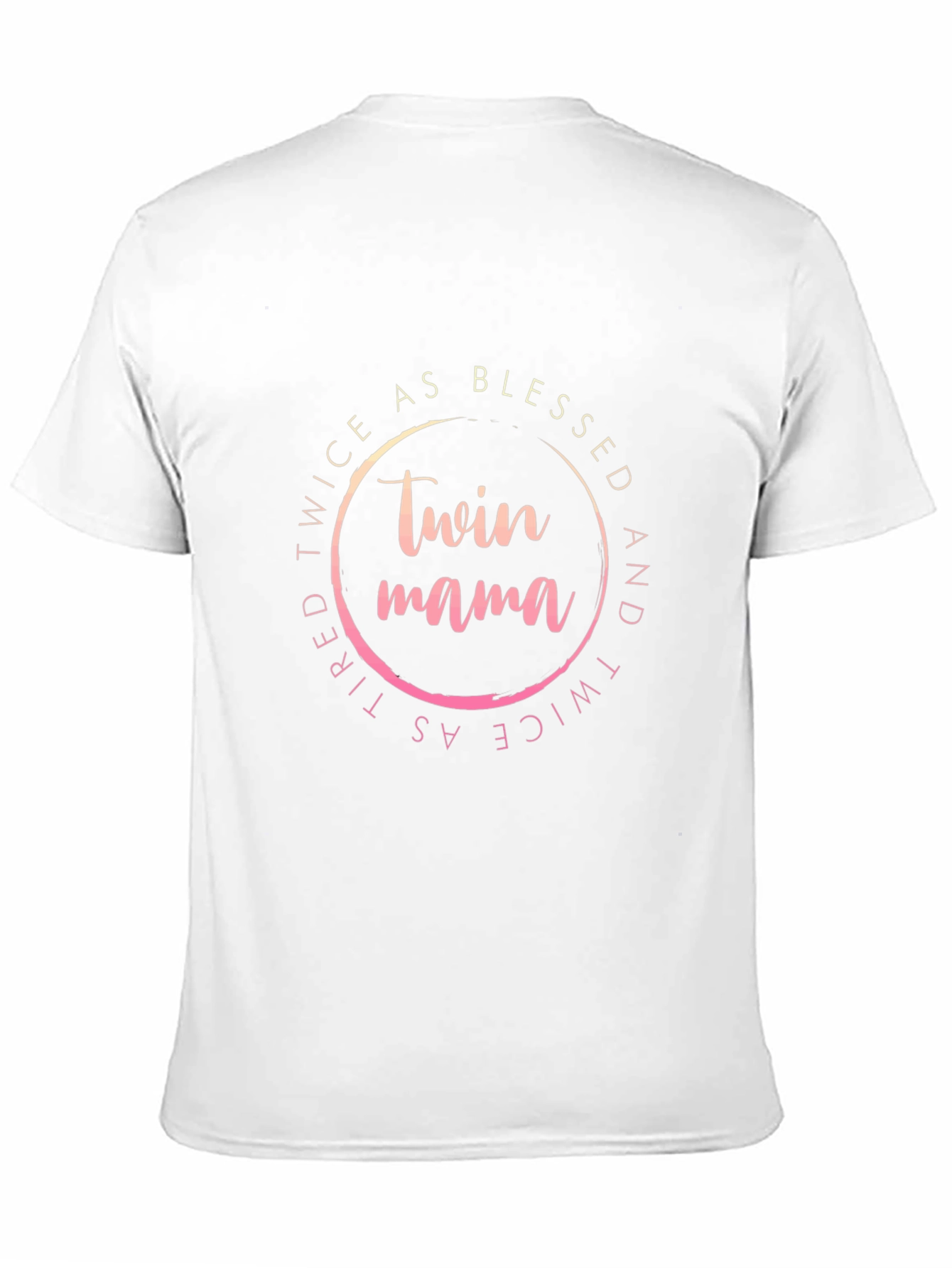 Camiseta Negra Twin Mama: Doblemente Bendecida