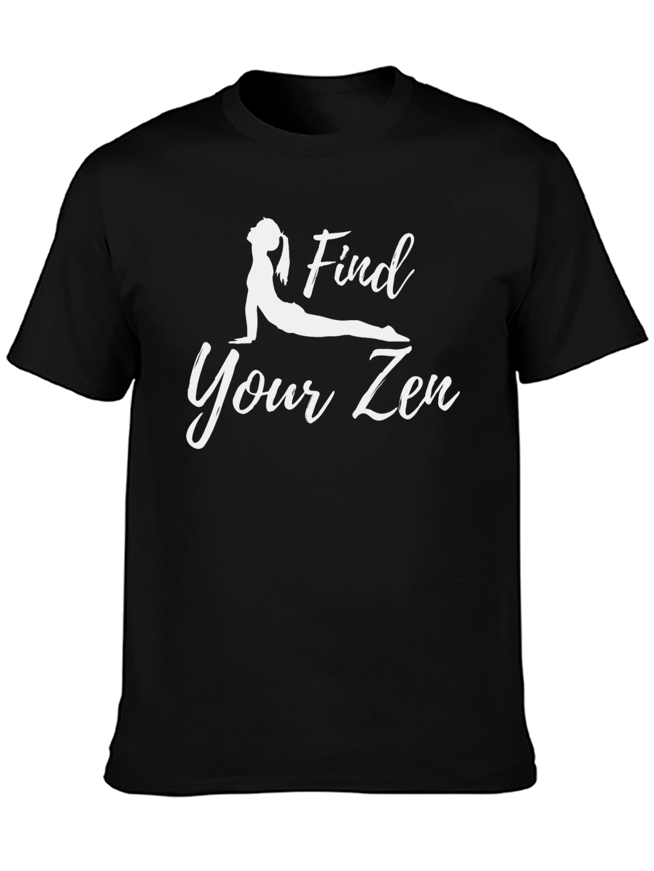 Camiseta Negra Yoga Find Your Zen para Hombre