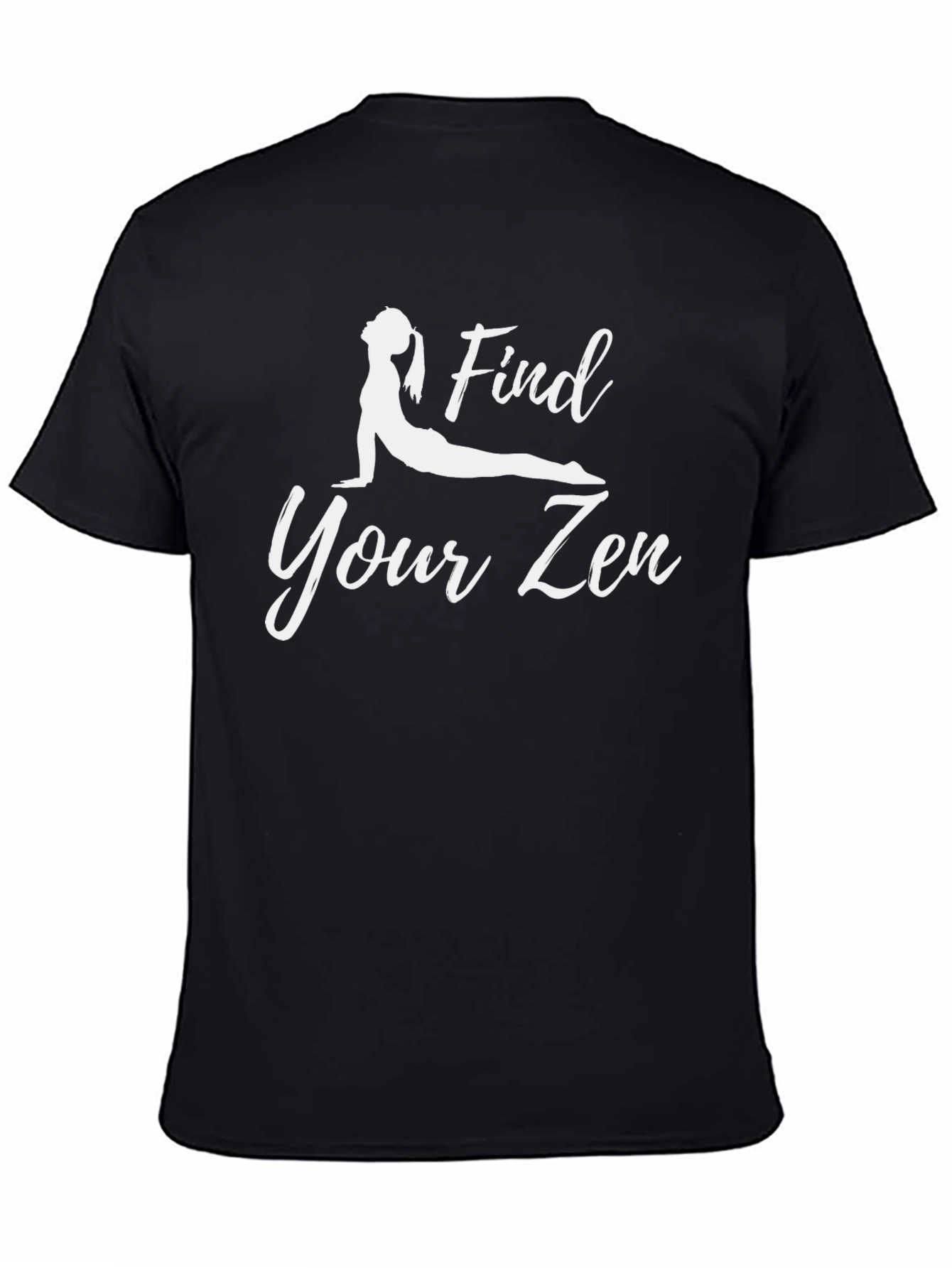 Camiseta Negra Yoga Find Your Zen para Hombre