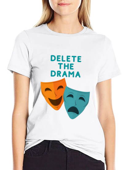 Camiseta Negra Delete The Drama