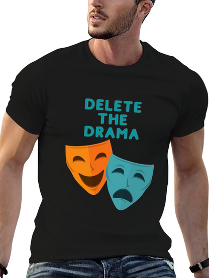 Camiseta Negra Delete The Drama