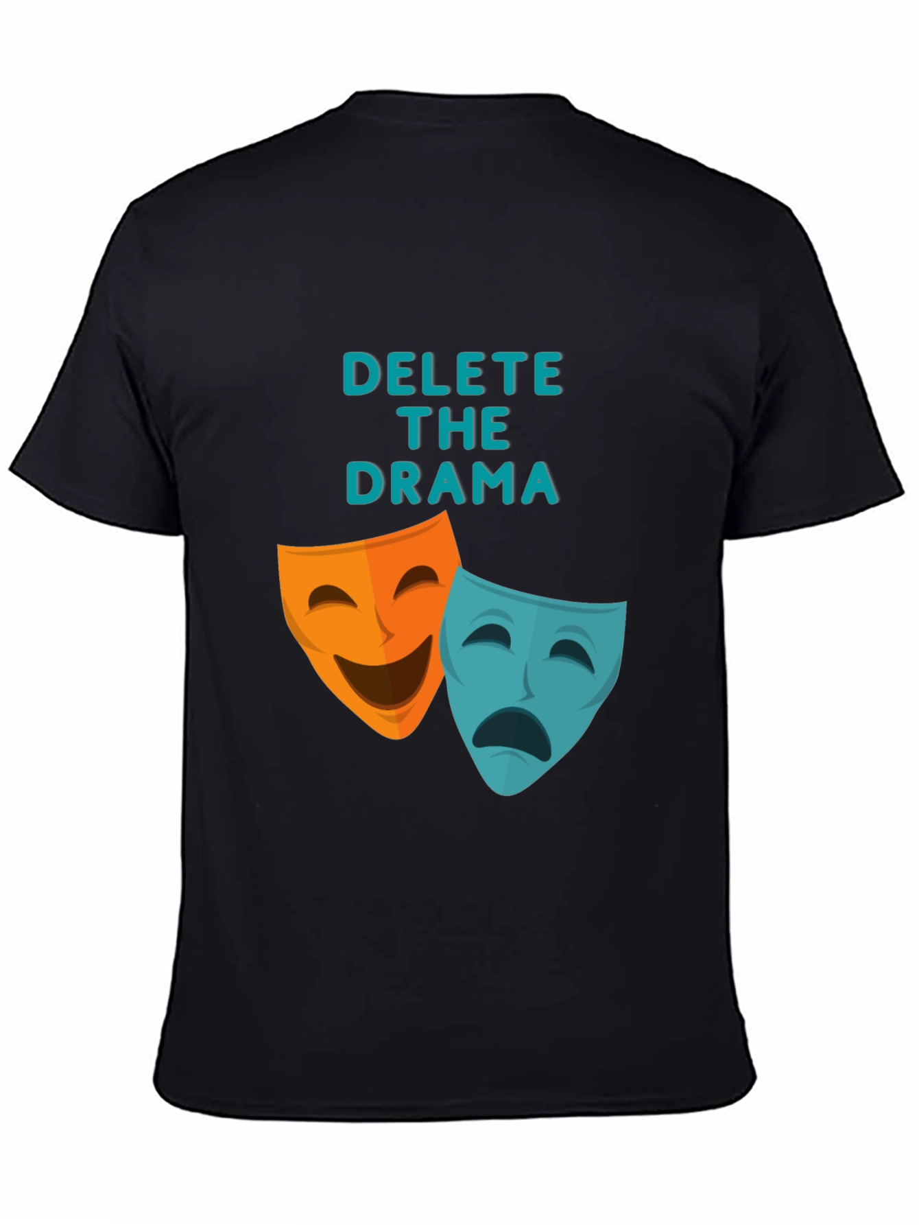 Camiseta Negra Delete The Drama