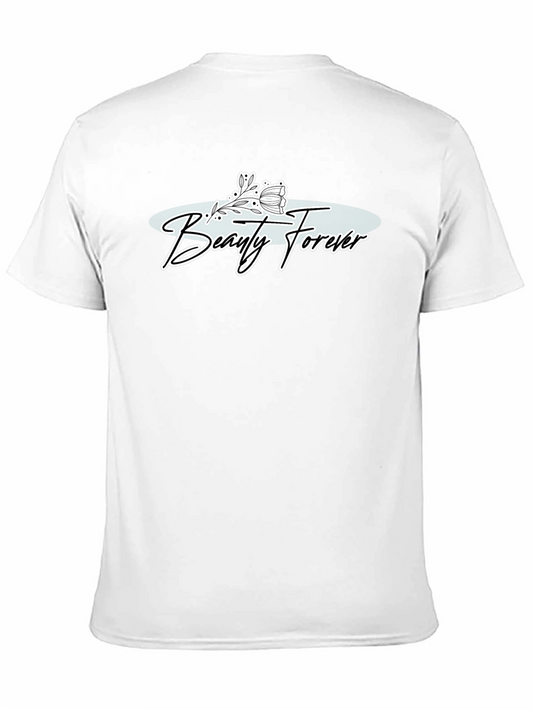 Camiseta Negra Estampada Beauty Forever