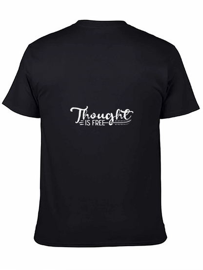 Camiseta Negra con Diseño Thought is Free