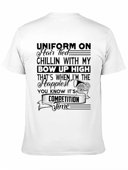 Camiseta Negra con Diseño de Cheerleading