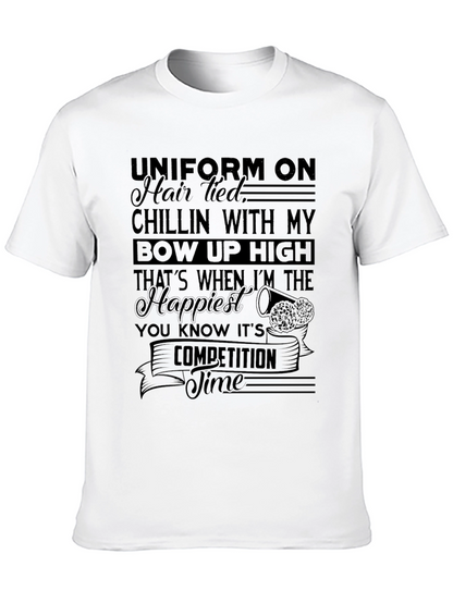 Camiseta Negra con Diseño de Cheerleading