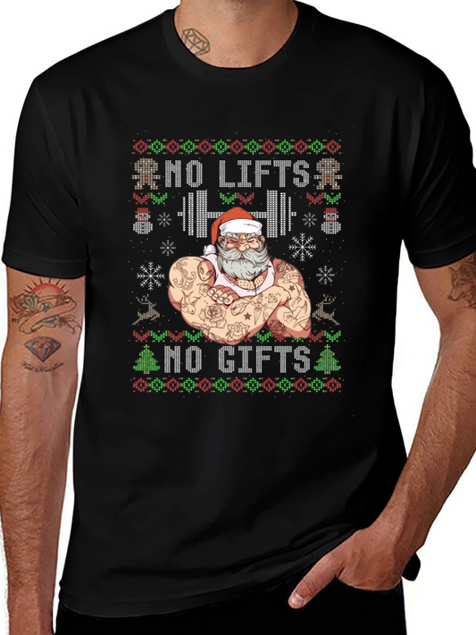 Camiseta Navideña Musculosa No Lifts No Gifts