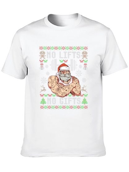 Camiseta Navideña Musculosa No Lifts No Gifts