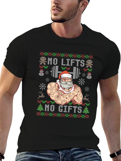 Camiseta Navideña Musculosa No Lifts No Gifts
