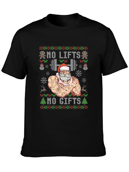 Camiseta Navideña Musculosa No Lifts No Gifts