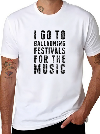 Camiseta Hombre: Festivales de Globos Aerostáticos - Música