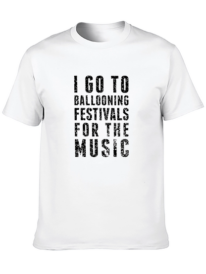 Camiseta Hombre: Festivales de Globos Aerostáticos - Música