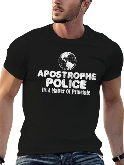 Camiseta Negra Apostrophe Police