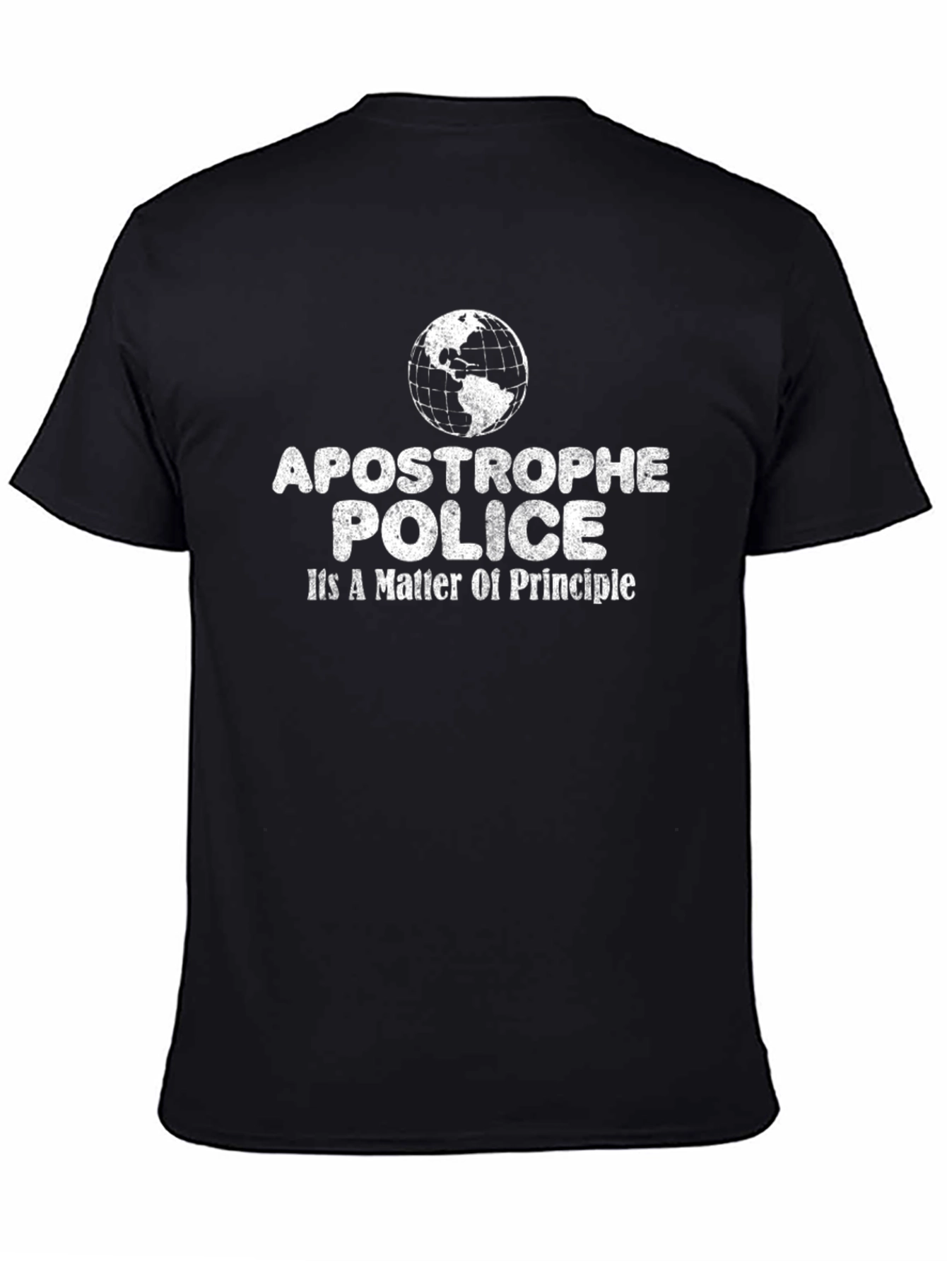 Camiseta Negra Apostrophe Police