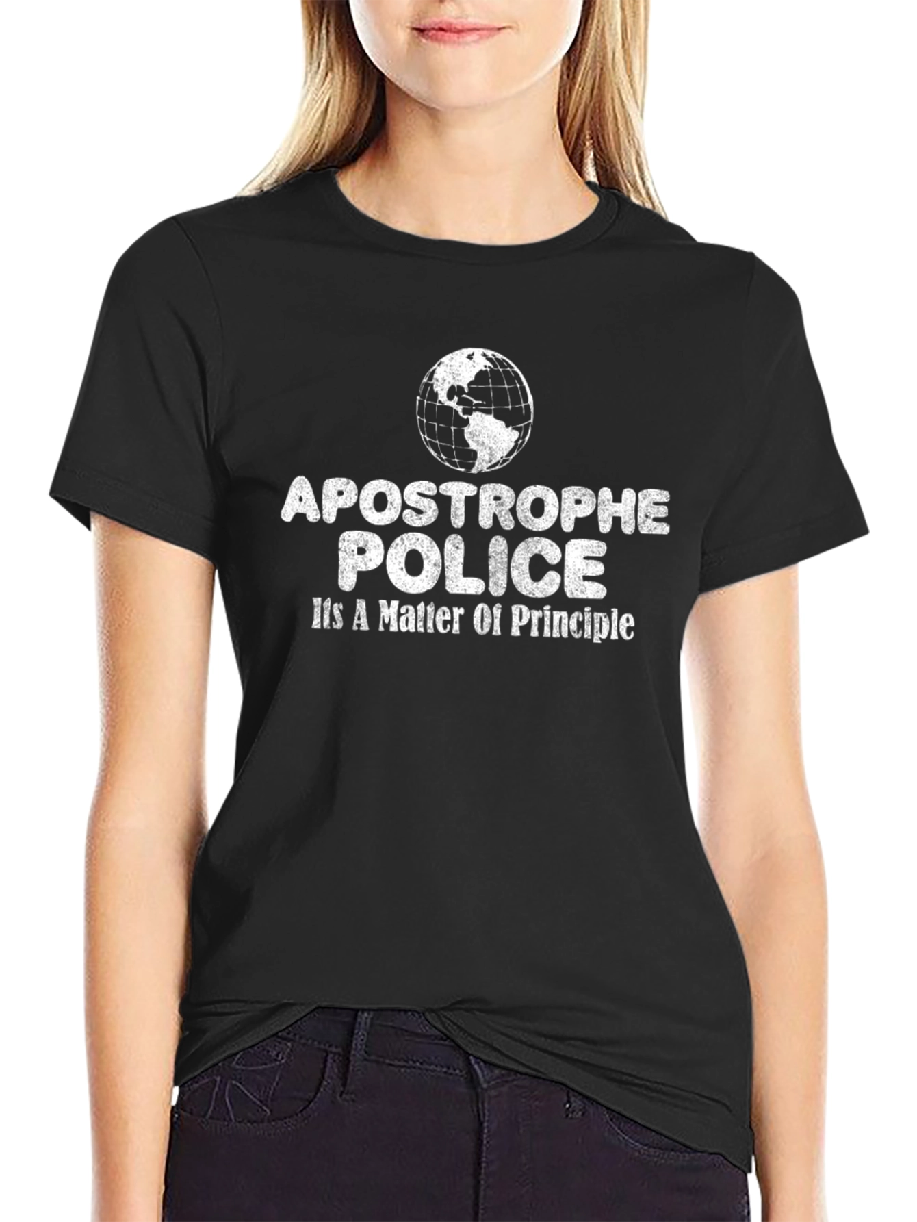 Camiseta Negra Apostrophe Police