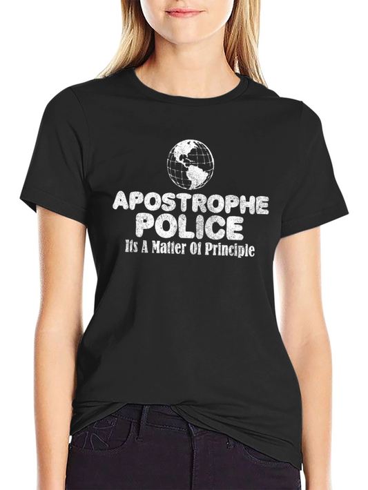 Camiseta Negra Apostrophe Police