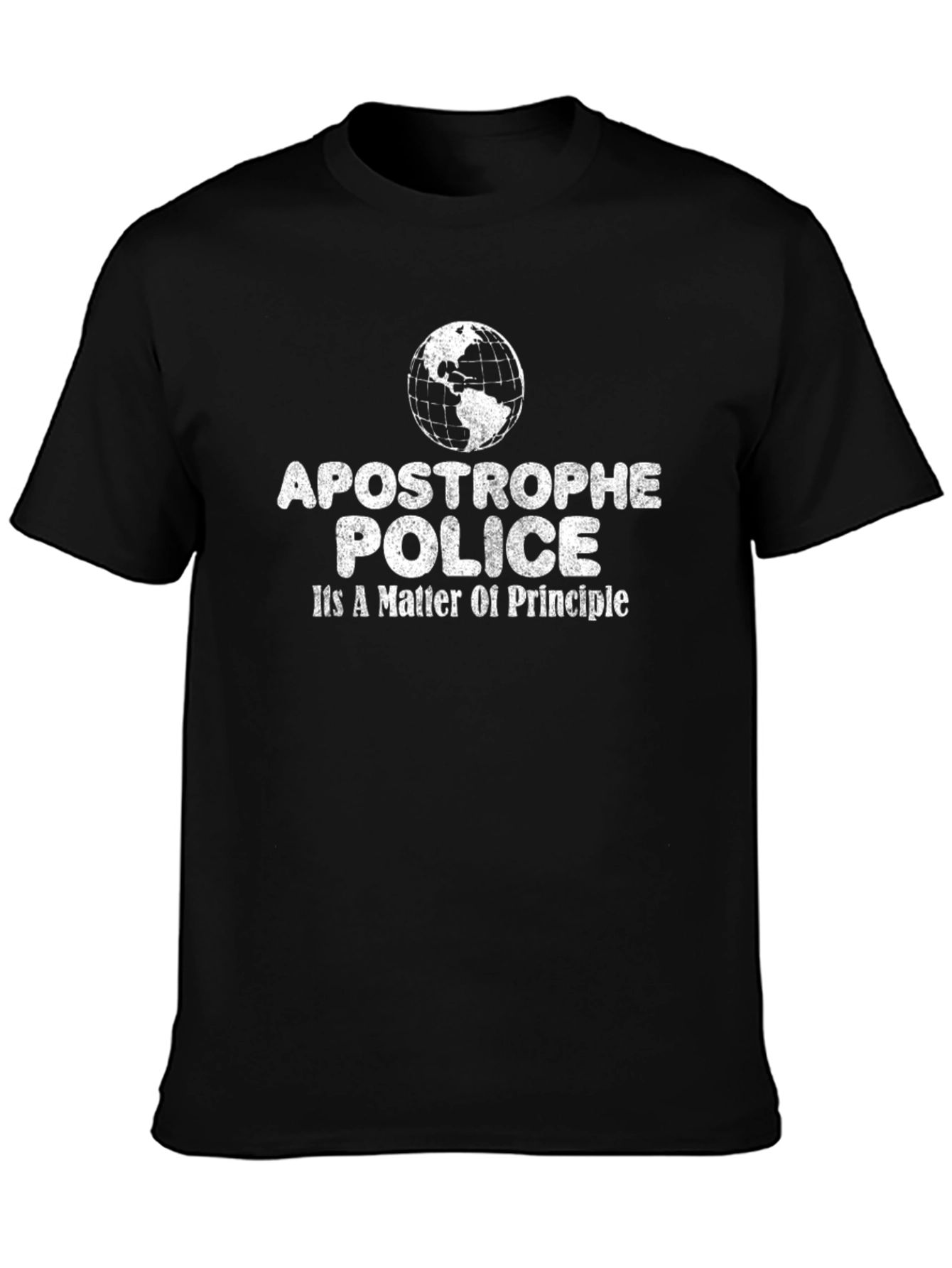 Camiseta Negra Apostrophe Police