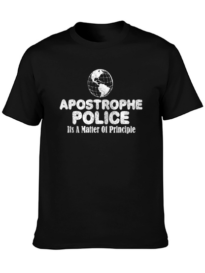 Camiseta Negra Apostrophe Police